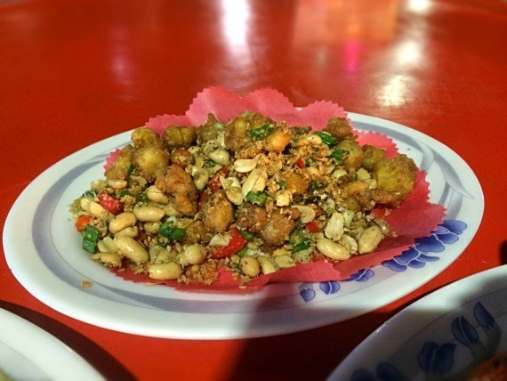 台湾旅行で一番美味しかった鹽酥龍珠の写真